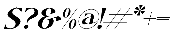 Basdela Italic Font OTHER CHARS