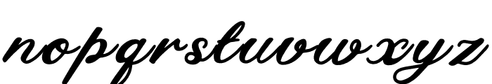 Baseball Bold Italic Font LOWERCASE