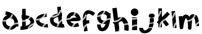 Baseball Lace Font LOWERCASE