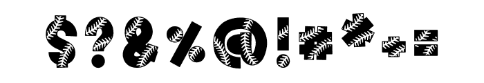 Baseball Rookie Font OTHER CHARS