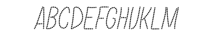 Baseball Stitch Font UPPERCASE