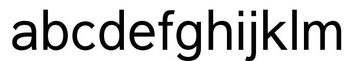 Baseface Regular Font LOWERCASE