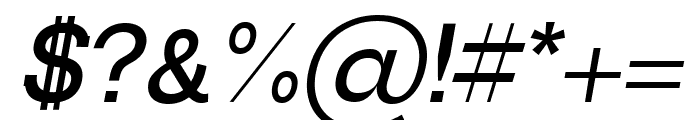 Basel Bold Italic Font OTHER CHARS