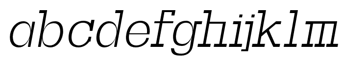 Basel-Italic Font LOWERCASE