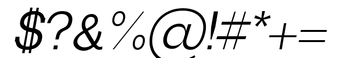 Basel Medium Italic Font OTHER CHARS