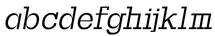 Basel Medium Italic Font LOWERCASE