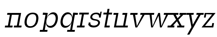 Basel Medium Italic Font LOWERCASE