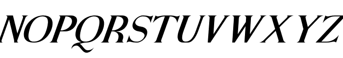 BasicsSerif-Italic Font UPPERCASE