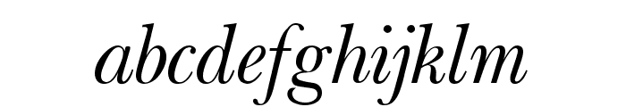 Baskerville Light-Italic Font LOWERCASE