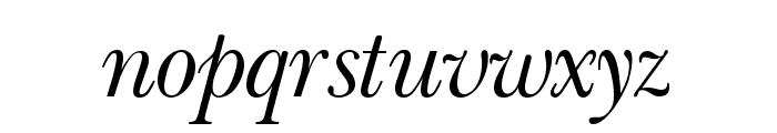 Baskerville Light-Italic Font LOWERCASE