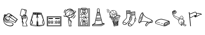 BasketballDoodle Font UPPERCASE