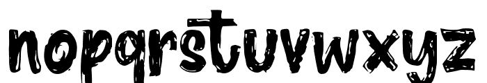 Bastark-Regular Font LOWERCASE