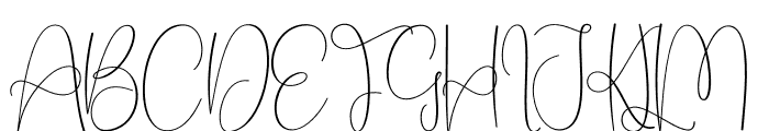 Basthian Signature Font UPPERCASE