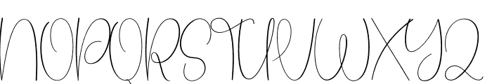 Basthian Signature Font UPPERCASE