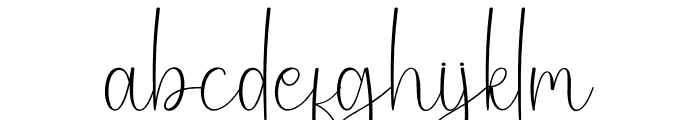 Basthian Signature Font LOWERCASE