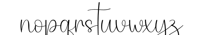 Basthian Signature Font LOWERCASE