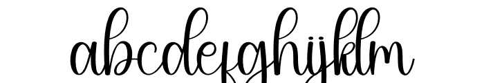 Basthian Font LOWERCASE