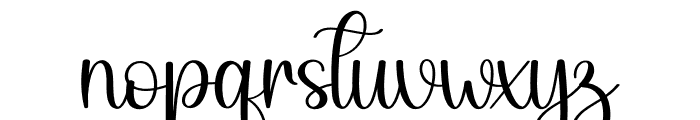 Basthian Font LOWERCASE