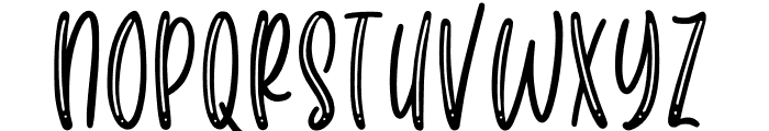 Bastian Glory Inline Font UPPERCASE