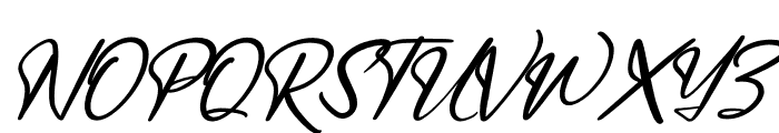 Bastian Richardo Italic Font UPPERCASE