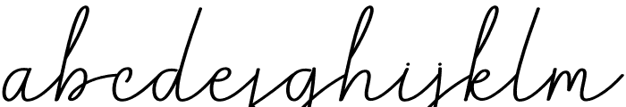 Bastian Signature Font LOWERCASE