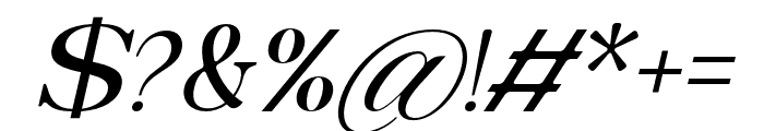 BastianiModern-Italic Font OTHER CHARS