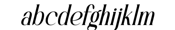 Bastible Italic Font LOWERCASE