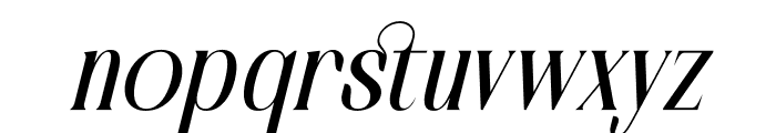 Bastible Italic Font LOWERCASE