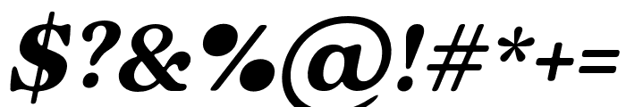 Bastie-Italic Font OTHER CHARS