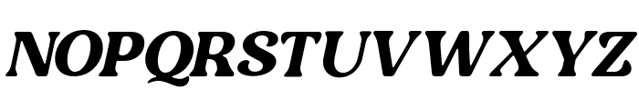Bastie-Italic Font UPPERCASE