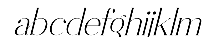 Bastiken Italic Font LOWERCASE