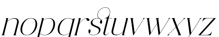 Bastiken Italic Font LOWERCASE