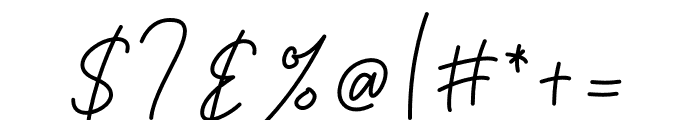 Bastony Signature Font OTHER CHARS