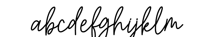 Bastony Signature Font LOWERCASE