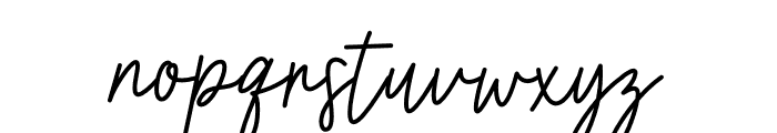 Bastony Signature Font LOWERCASE