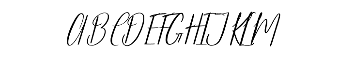 Bastopher Italic Font UPPERCASE