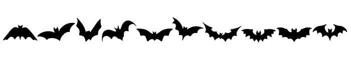 Bat doodle Font OTHER CHARS