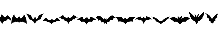 Bat doodle FONT