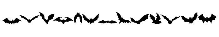 Bat doodle Font LOWERCASE