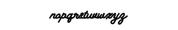 BataviaScriptRough Font LOWERCASE
