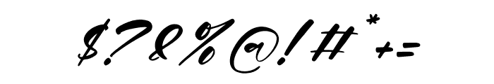 Bathedya Italic Font OTHER CHARS
