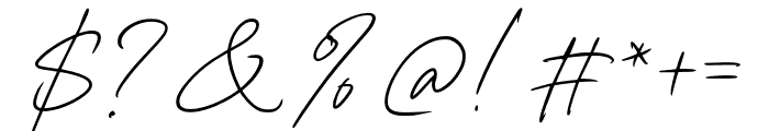 BathireSignature-Regular Font OTHER CHARS