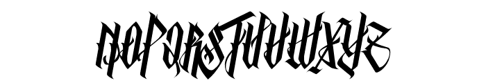 Bathory Italic Font UPPERCASE