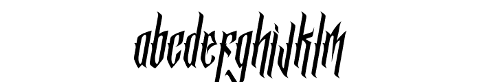 Bathory Italic Font LOWERCASE