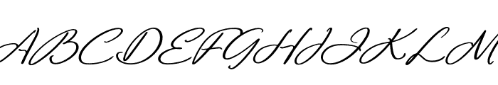 Bathoveng Signature Italic Font UPPERCASE