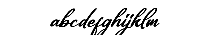 Bathoveng Signature Italic Font LOWERCASE