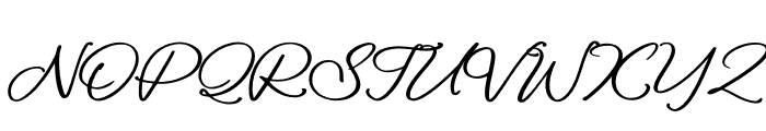Bathoveng Signature Font UPPERCASE
