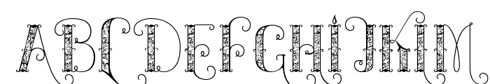Batick White Carving Regular Font UPPERCASE