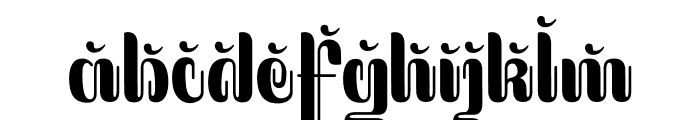 Batik Blend Five Font LOWERCASE