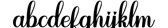 BatimaryScript Font LOWERCASE